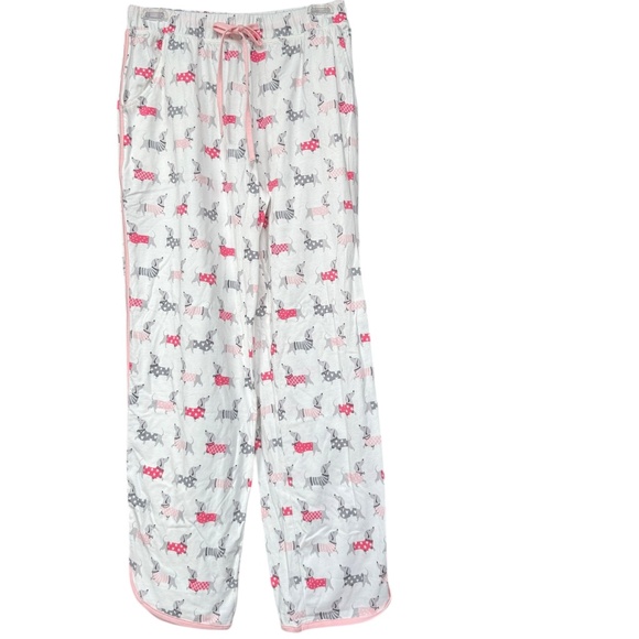 NWT Sleep Sense Pink Dachshund Pajama Pants Sz S - Picture 2 of 7